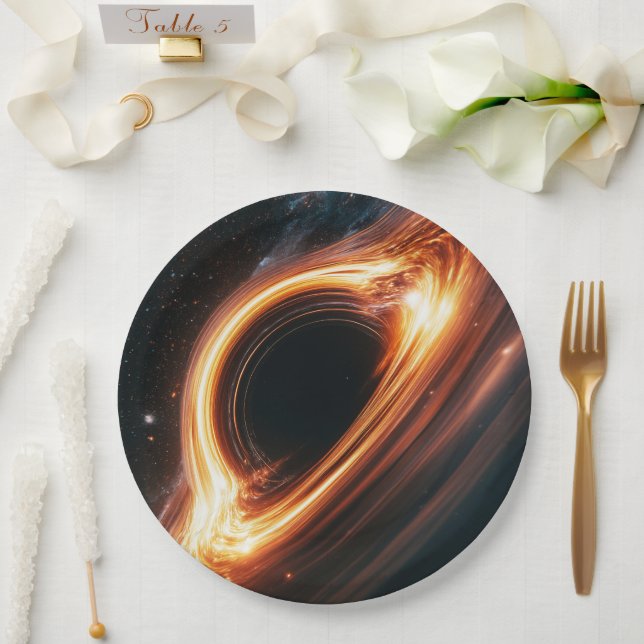 Akrektionsscheibe eines supermassereichen Schwarze Pappteller (Hochzeit)