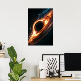 Akrektionsscheibe eines supermassereichen Schwarze Poster