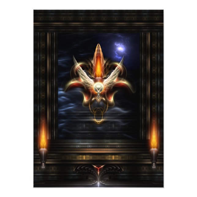 Akrellian Torch Fire Portrait Foto Erweiterung (Vorne)