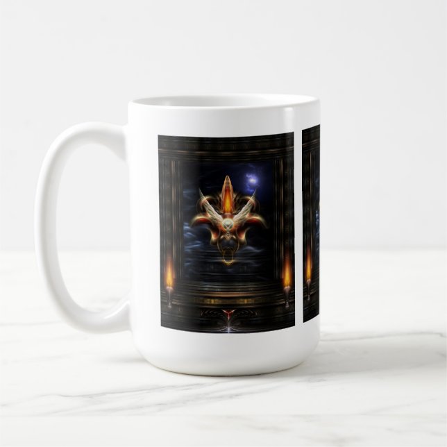 Akrellian Torch Fire Portrait Kaffeetasse (Links)