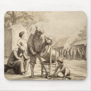 Akrobaten am angemessenen c.1865-69 mousepad