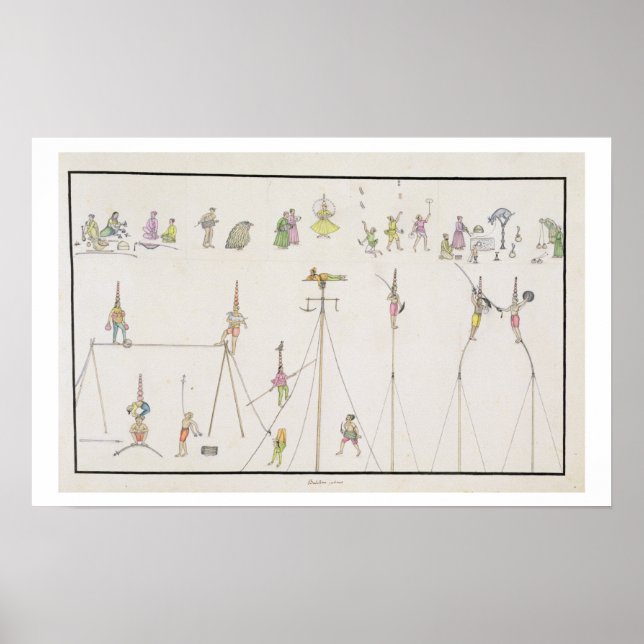 Akrobaten, Juggler, Persönlichkeiten, Entertainer  Poster (Vorne)