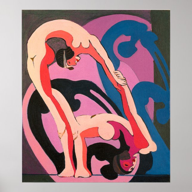 Akrobatenparplastik Poster (Vorne)