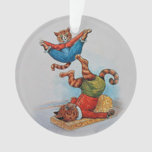 Akrobatische Katzen-Vintages Weihnachten Louis Ornament