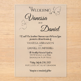 Akrobielle Hochzeitseinladung Acryleinladungen