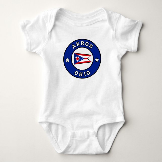 Akron Ohio Baby Strampler (Vorderseite)