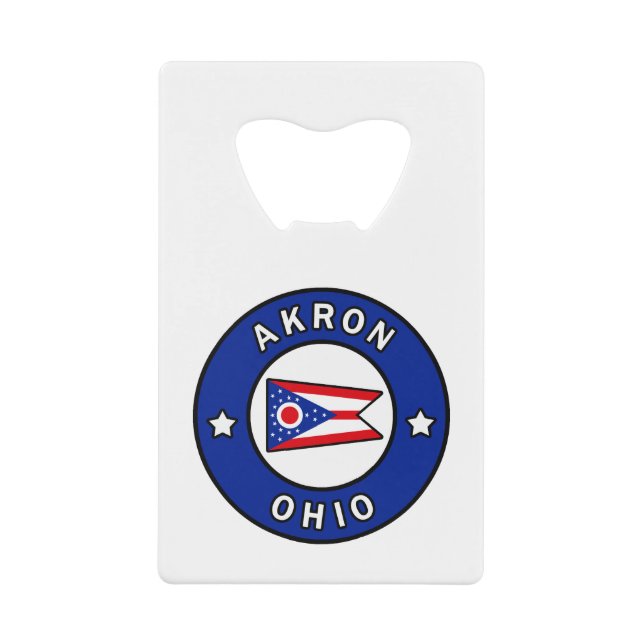 Akron Ohio Geldbeutel Flaschenöffner (Vorderseite)