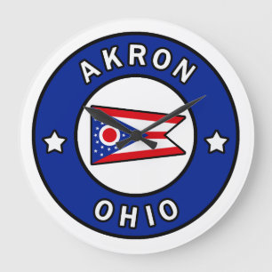 Akron Ohio Große Wanduhr