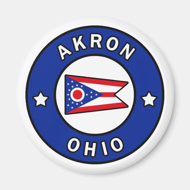 Akron Ohio Magnet (Vorne)