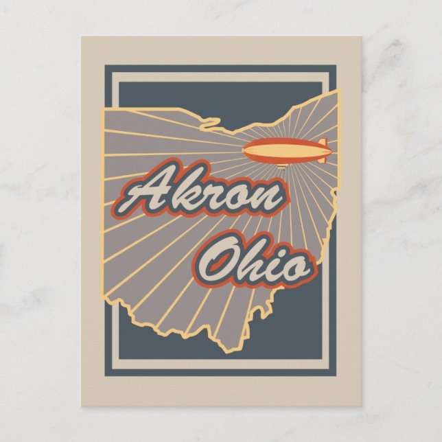 Akron, Ohio Postcard - Travel Postcard v2 Postkarte (Vorderseite)