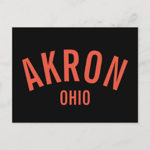 Akron, Ohio Postkarte