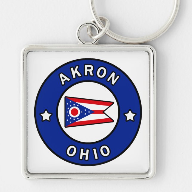 Akron Ohio Schlüsselanhänger (Vorne)