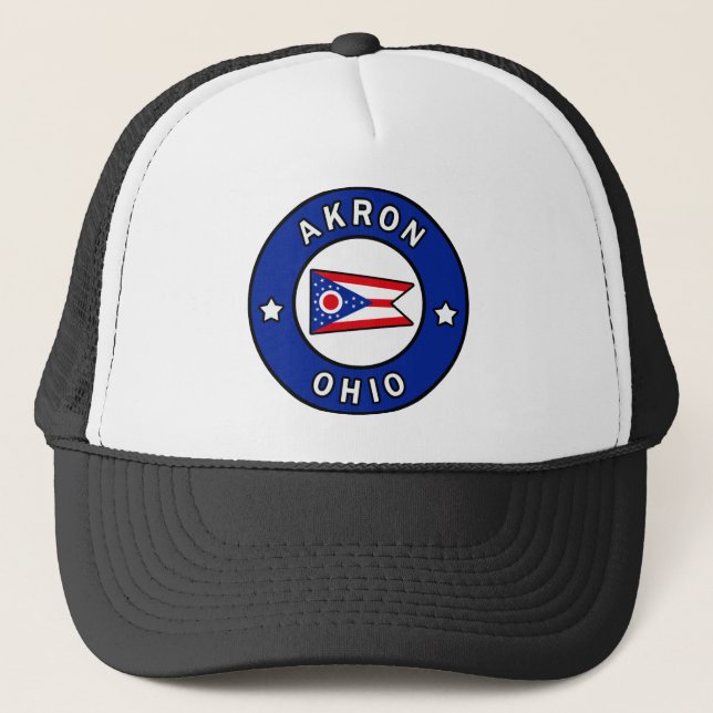Akron Ohio Truckerkappe (Vorderseite)