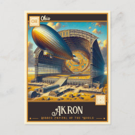 Akron, Ohio | VINTAG Postkarte