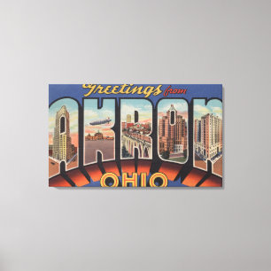 Akron, OhioLarge Buchstabe ScenesAkron, OH- Leinwanddruck