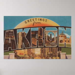 Akron, OhioLarge Letter ScenesAkron, OH 2 Poster