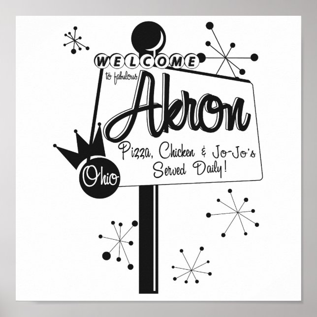 Akron - Pizza, Chicken und JoJo's Poster (Vorne)