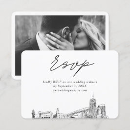 Akron Wedding Minimalistisch Sketch UAWG Begleitkarte