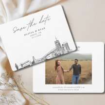 Akron Wedding Modern Save the Date