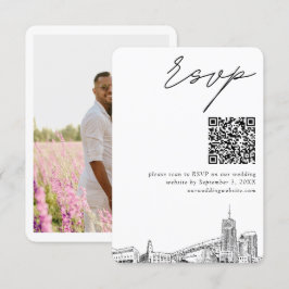 Akron Wedding Modern UAWG QR Code Begleitkarte