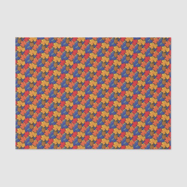 Akronen und Blätter I Seidenpapier (Vorderseite)