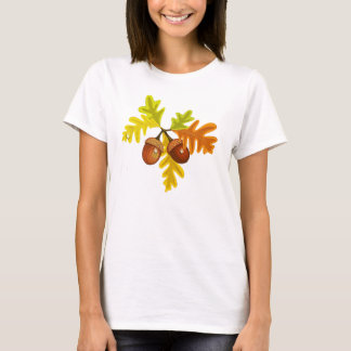 Akronen und Blätter T-Shirt