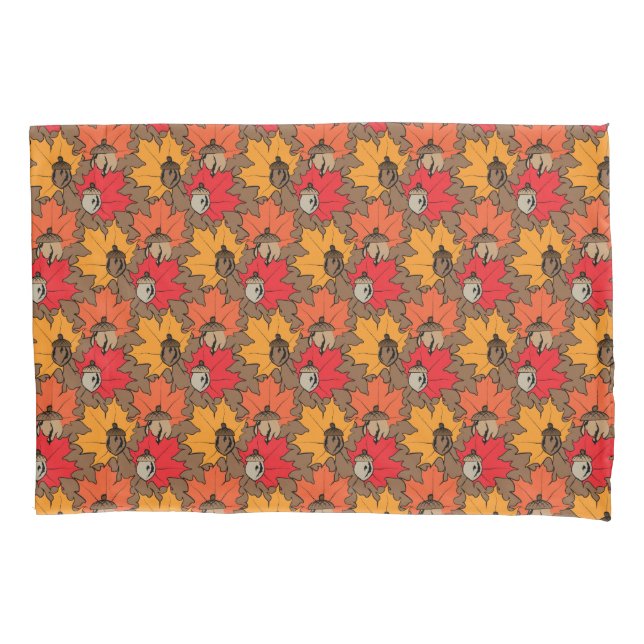 Akronen und Blätter V Kissenbezug (Vorderseite)