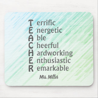 Akronym für Lehrkräfte Name Grün Blau Abstrakt Mousepad