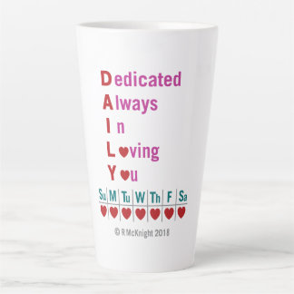 Akronym Lattee Milchtasse