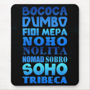 Akronyme der Stadt New York Mousepad