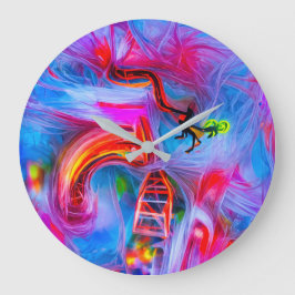 Akrophobie Große Wanduhr