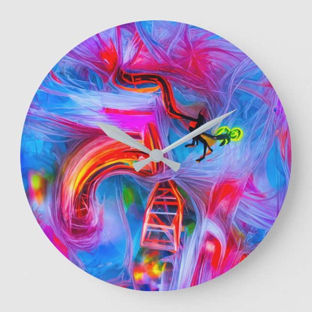 Akrophobie Große Wanduhr (Vorderseite)