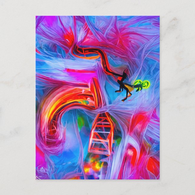 Akrophobie Postkarte (Vorderseite)