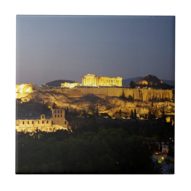 Akropolis - Athen Fliese (Vorderseite)
