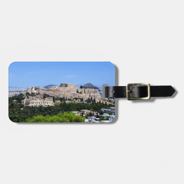 Akropolis - Athen Gepäckanhänger (Vorderseite horizontal)
