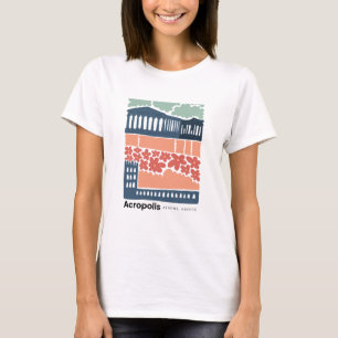 Akropolis Athen Griechenland abstrakte Reisemöglic T-Shirt