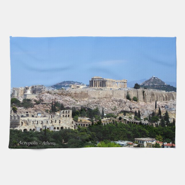 Akropolis - Athen Handtuch (Horizontal)
