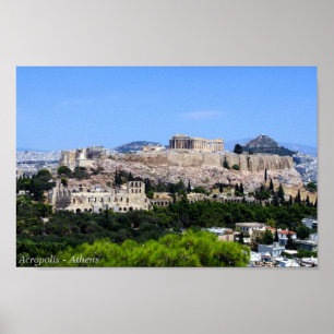 Akropolis - Athen Poster