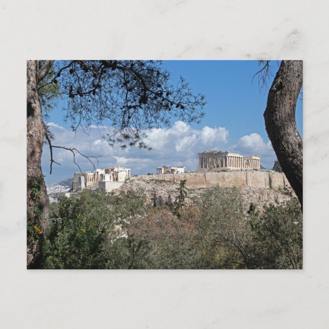 Akropolis, Athen Postkarte (Vorderseite)