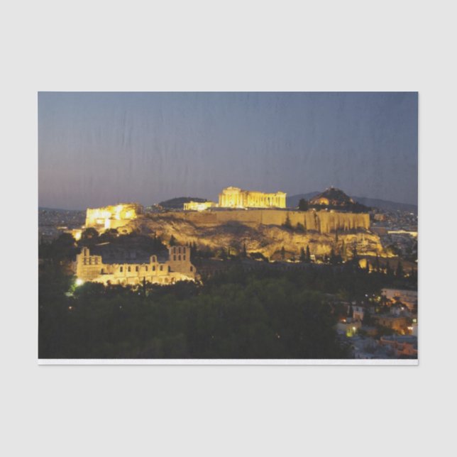 Akropolis - Athen Seidenpapier (Vorderseite)