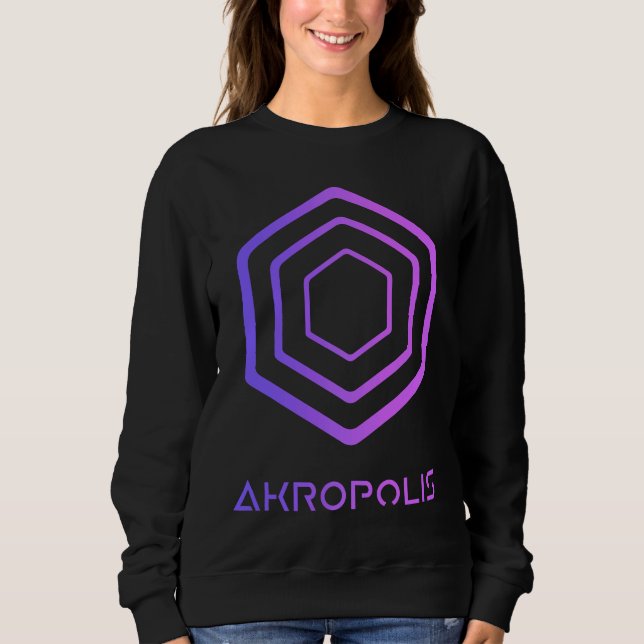 AKROPOLIS Crypto Decentralized Blockchain AKRO DeF Sweatshirt (Vorderseite)