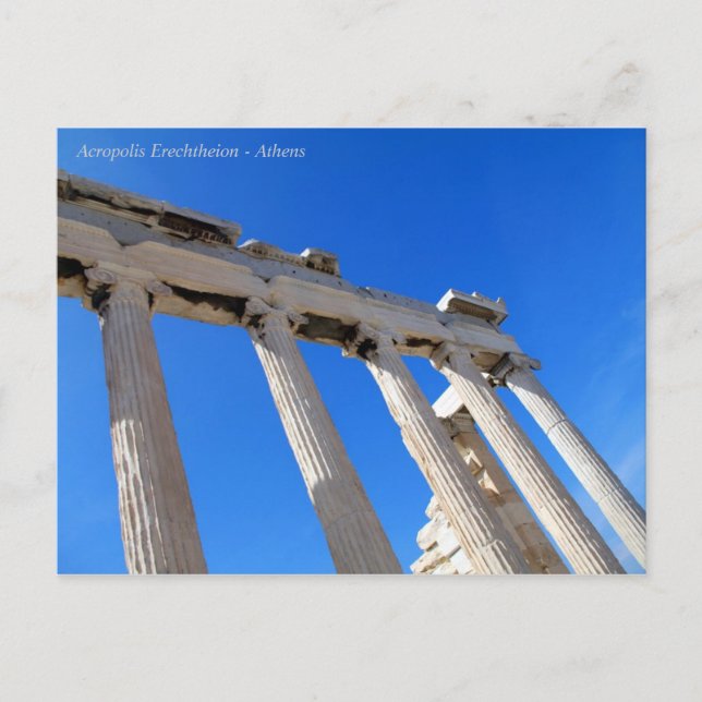 Akropolis Erechtheion - Athen Postkarte (Vorderseite)