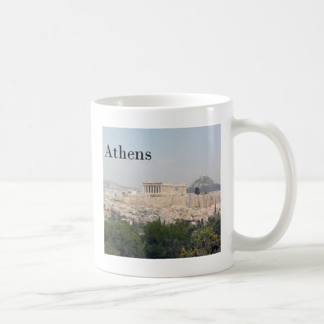 Akropolis Griechenlands Athen Tasse (Rechts)