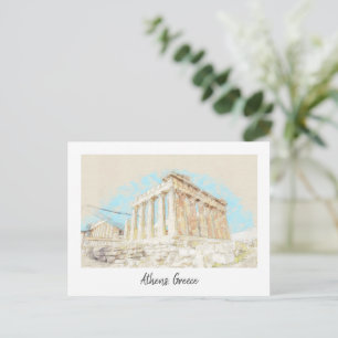 Akropolis Hill in Athen, Griechenland Postkarte