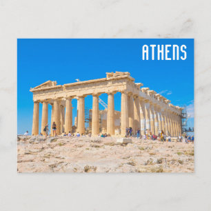 Akropolis in Athen, Griechenland Postkarte