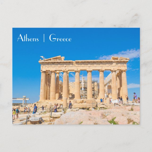 Akropolis in Athen, Griechenland Postkarte (Vorderseite)