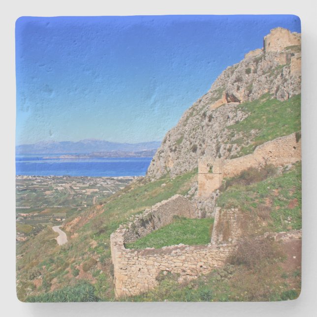 Akropolis in Korinth, griechischer Untersetzer (Vorderseite)