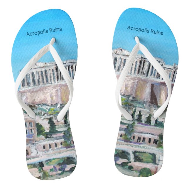 Akropolis - Paar Flip Flops (Fußbett)