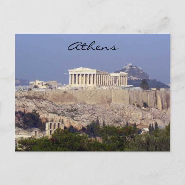 Akropolis Postkarte (Vorderseite)