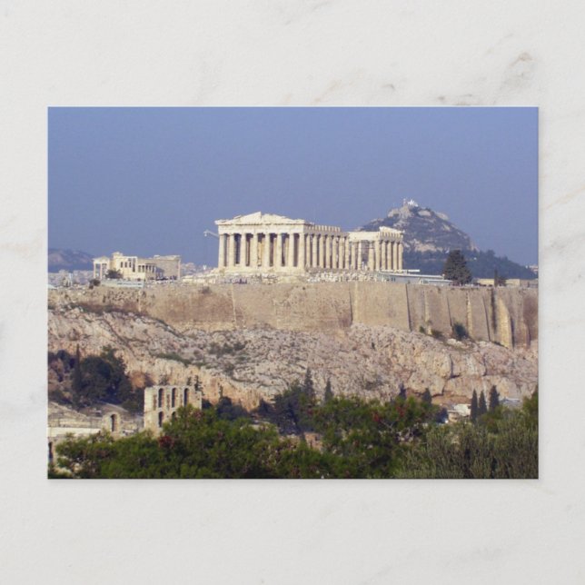 Akropolis Postkarte (Vorderseite)